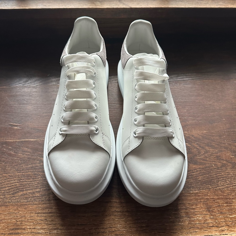 Alexander McQueen White Sneakers Minimalist Design